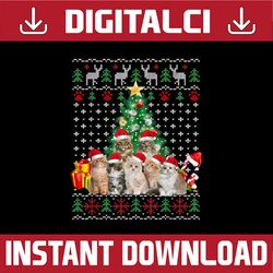 png only cats santa hat christmas png, funny xmas tree san-ta cat png, christmas cat png, chistmas png, digital download