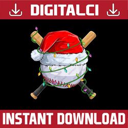 png only santa christmas sports christmas baseball player png, christmas baseball san-ta hat png, christmas png, digital