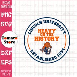 lincoln university svg, hbcu svg, hbcu teams svg, hbcu football svg, sport bundle svg, clipart, png, jpg, dxf