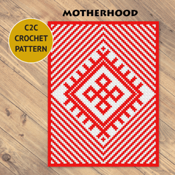 motherhood c2c crochet blanket pattern | pdf | digital