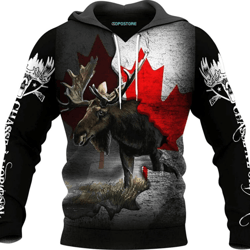 moose hunting all over print hoodie zip hoodie fleece hoodie 3d, moose hunting hoodie zip hoodie 3d 30