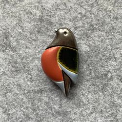 ceramic brooch bird