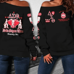 lady of delta sigma theta sorority women off shoulder, african women off shoulder for women