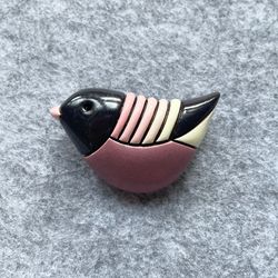 ceramic pin bird