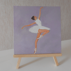 ballerina. oil painting