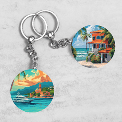 summer beach keychain, sea keychain designs, summer keychain sublimation