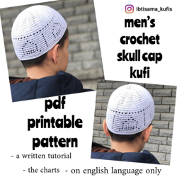 mens kufi hat pdf printable pattern