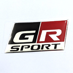 toyota gr sport gazoo racing chrome sticker