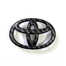 carbon black toyota steering wheel emblem badge