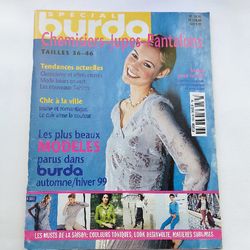 burda special magazine blouses skirts pants autumn-winter 1999 french language