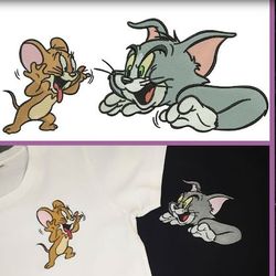 embroidery designs tom & jerry - matching designs