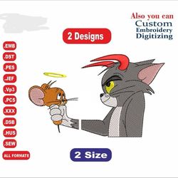 embroidery design tom and jerry
