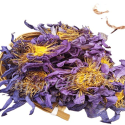 blue lotus, nymphaea caerulea, organic whole dried flowers - 450 g