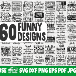 funny quotes svg bundle | 60 designs