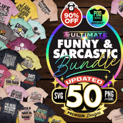 the mega sarcastic t-shirt bundle svg