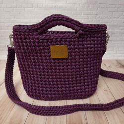 polyester cord crossbody knitted bag, women's summer bag, comfortable knitted stylish women's bag