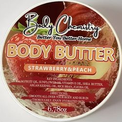 body chemistry strawberry peach body butter