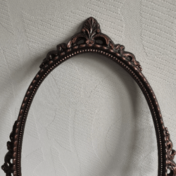 vintage metal mirror frame 30,3*19,1''