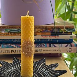 natural beeswax candle, ritual, meditation, stress relief