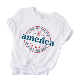 land of the free because of the brave, fourth of july shirt, america shirt, 4th of july shirt, independence day shirt 1