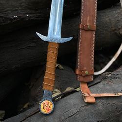 full tang uhtred sword serpent breathe from the last kingdom with sheathe , the last kingdom sword.