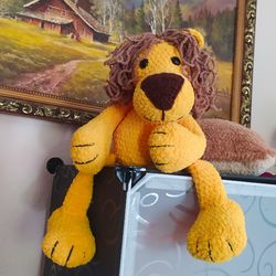 plush lion stuffed lion crochet animals gift for kids and friends