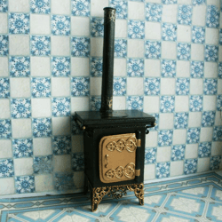 dollhouse oven. plate.1:12 scale.