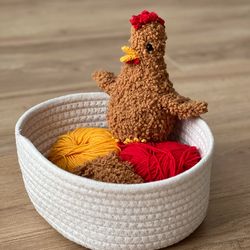 farmhouse chic: hen crochet pattern - easy pdf guide