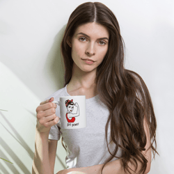 girl power | white glossy mug
