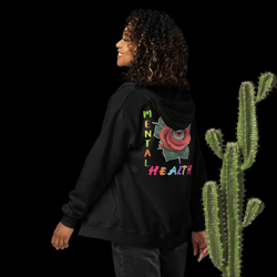 mental health flower & eye unisex heavy blend zip hoodie