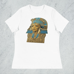 wife ahhotep, queen ahhotep, retro iahhotep, royal wife ahhotep, vector ahhotep ii mummy women's relaxed t-shirt