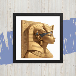 wife ahhotep tshirt, queen ahhotep, retro iahhotep shirt, royal wife ahhotep, vector ahhotep ii mummy poster framed poster