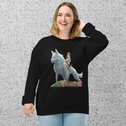 mononoke ashitaka nausicaa jiji laputa mononoke hime fashion lifestyle anime 3d best selling Плакат Мононоке lf unisex organic raglan sweatshirt