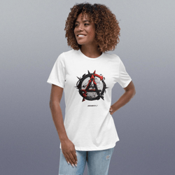 anarchy anarchie vector anarchy retro anarchie retro anarchy Анархия fashion lifestyle women's relaxed t-shirt