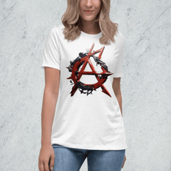 anarchy anarchie vector anarchy retro anarchie retro anarchy Анархия fashion lifestyle trend viral women's relaxed t-shirt