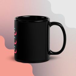 black glossy mug