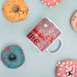 white glossy mug- coffee mug- ceramic mug- gift idea- couples mug
