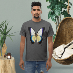 monarch butterfly graphic print design illustration monarch butterfly motif Бабочка-монарх monarque papillon men's classic tee