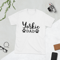 yorkie dad short-sleeve unisex t-shirt
