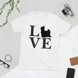 yorkie love short-sleeve unisex t-shirt