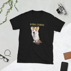 king corgi short-sleeve unisex t-shirt