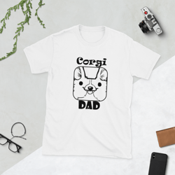 corgi dad short-sleeve unisex t-shirt