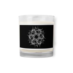 glass jar soy wax candle