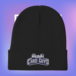 embroidered beanie the card guys
