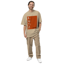 rust color palette oversized faded t-shirt 