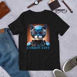 cyber cat unisex t-shirt