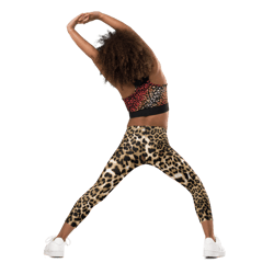 leopard print animal skin pattern kid's leggings