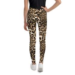 leopard print animal skin pattern youth leggings