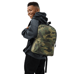 camo woodland military pattern backpack