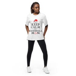 i can't keep calm i'm a baseball mom unisex performance crew neck t-shirt